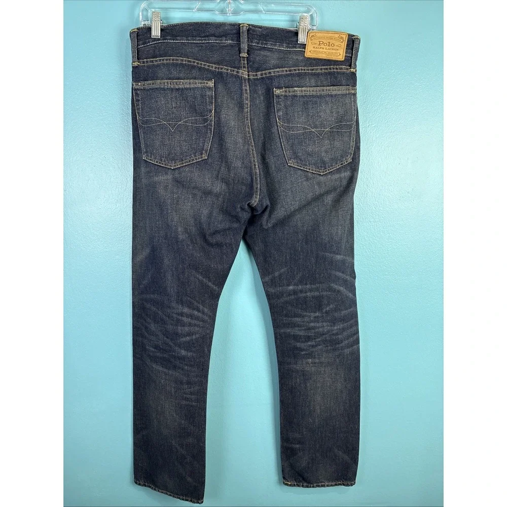 Polo Ralph Lauren Hampton Relaxed Straight Jeans Mens 34x34 Old Money